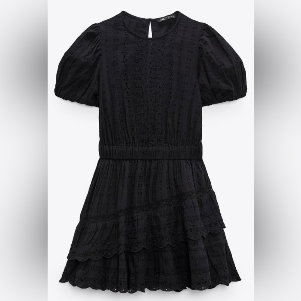 Zara Embroidered Lace Dress - Size L